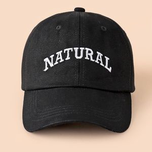 NATURAL Base Ball Cap Black